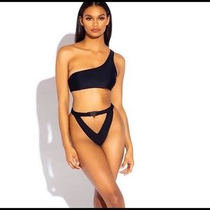 Matte Collection swimsuit black size Large